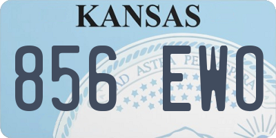 KS license plate 856EWO