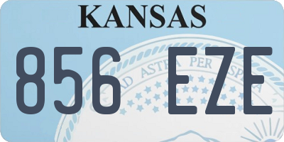 KS license plate 856EZE