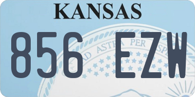 KS license plate 856EZW