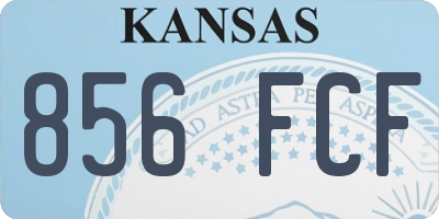 KS license plate 856FCF
