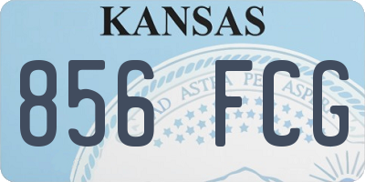 KS license plate 856FCG