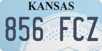 KS license plate 856FCZ
