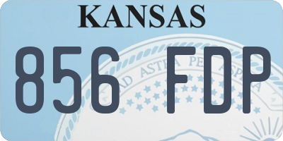 KS license plate 856FDP