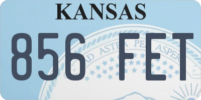 KS license plate 856FET