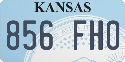 KS license plate 856FHO