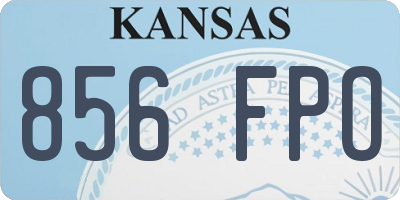 KS license plate 856FPO