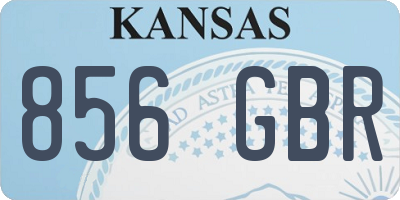 KS license plate 856GBR