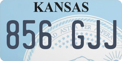 KS license plate 856GJJ