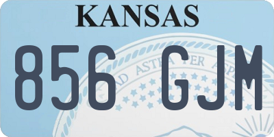 KS license plate 856GJM
