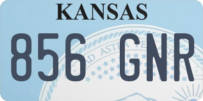 KS license plate 856GNR
