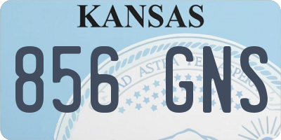 KS license plate 856GNS