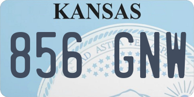 KS license plate 856GNW