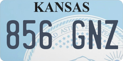 KS license plate 856GNZ