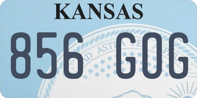 KS license plate 856GOG