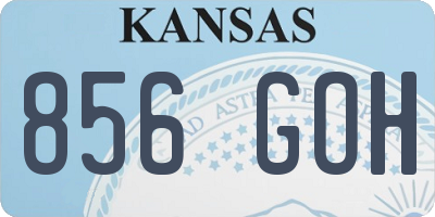 KS license plate 856GOH