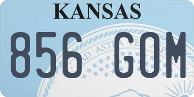 KS license plate 856GOM
