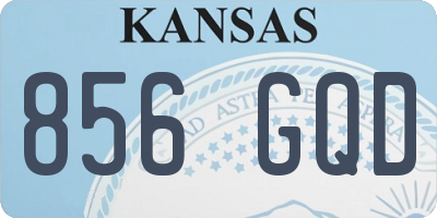 KS license plate 856GQD