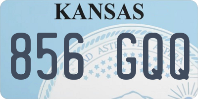 KS license plate 856GQQ