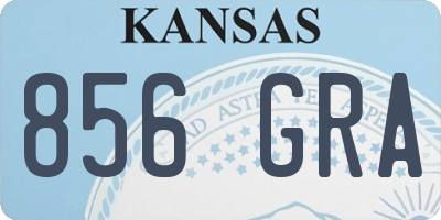 KS license plate 856GRA