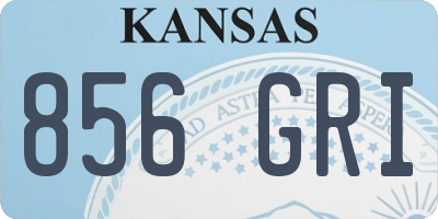 KS license plate 856GRI
