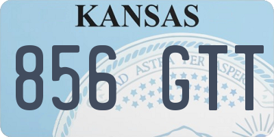 KS license plate 856GTT