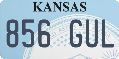 KS license plate 856GUL