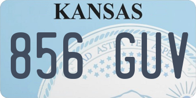 KS license plate 856GUV