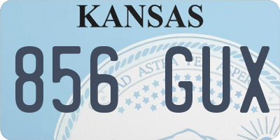 KS license plate 856GUX