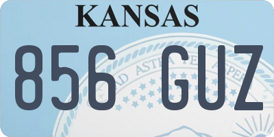 KS license plate 856GUZ