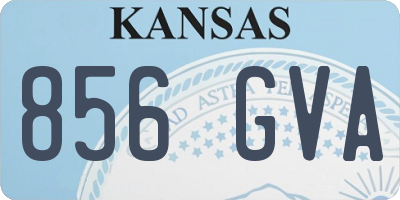 KS license plate 856GVA