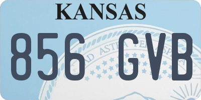 KS license plate 856GVB