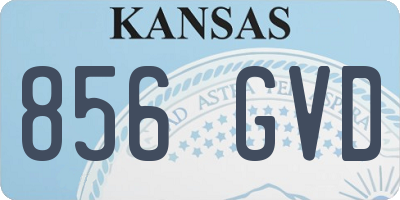 KS license plate 856GVD