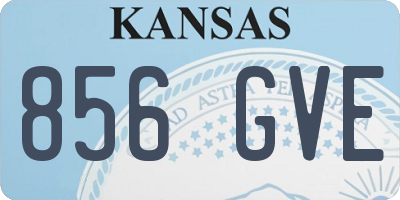 KS license plate 856GVE