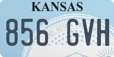KS license plate 856GVH