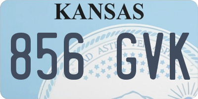 KS license plate 856GVK