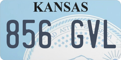 KS license plate 856GVL