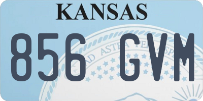 KS license plate 856GVM