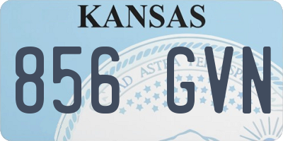 KS license plate 856GVN