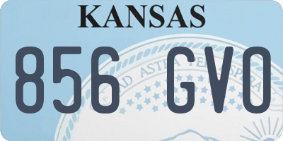 KS license plate 856GVO