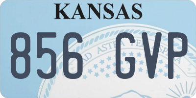 KS license plate 856GVP