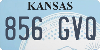 KS license plate 856GVQ