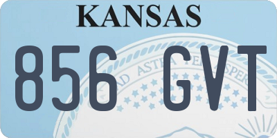 KS license plate 856GVT