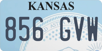 KS license plate 856GVW