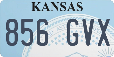 KS license plate 856GVX