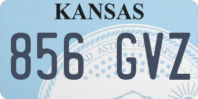 KS license plate 856GVZ
