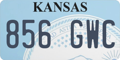 KS license plate 856GWC