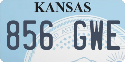 KS license plate 856GWE