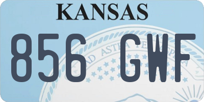 KS license plate 856GWF