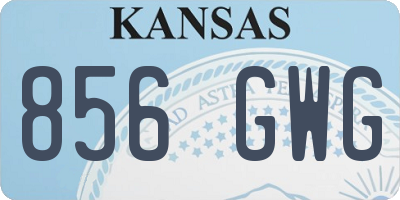 KS license plate 856GWG
