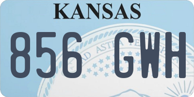 KS license plate 856GWH